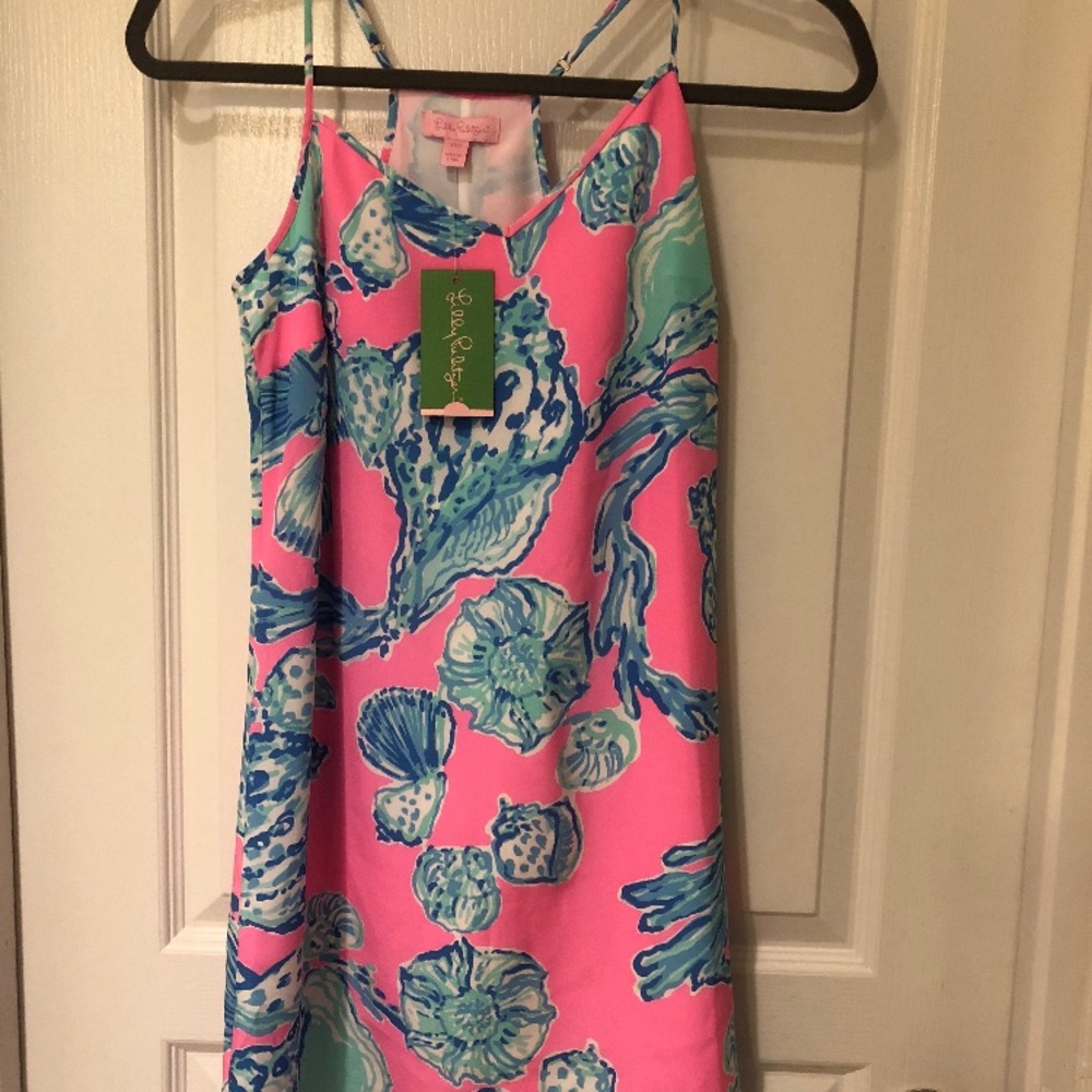 LILLY PULITZER  NWT DRESS PINK POUT BAREFOOT - Picture 2 of 4